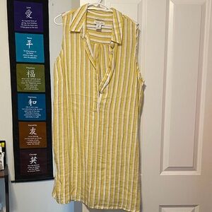 Rachel Zoe Yellow and White Striped Blouse